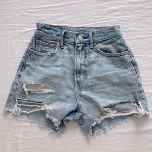 High Waist Denim Shorts